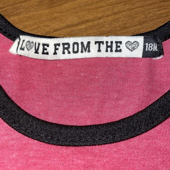 Love From The Heart Girls “Happy” Shorts Set Size 18 Months Cotton Blend - Picture 3 of 7